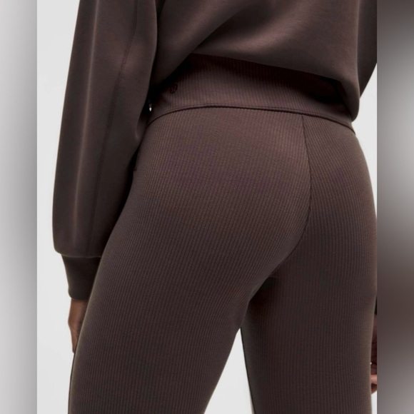 Lululemon Ribbed Softstreme Flared Pant *Regular in Espresso - Picture 3 of 6